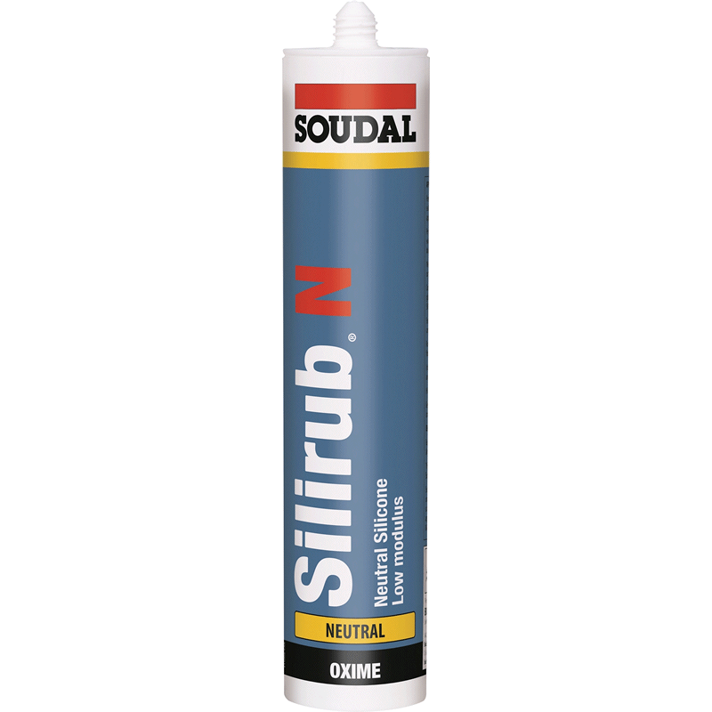 Soudal Silirub N Silicone Adhesive Clear Low Modulus